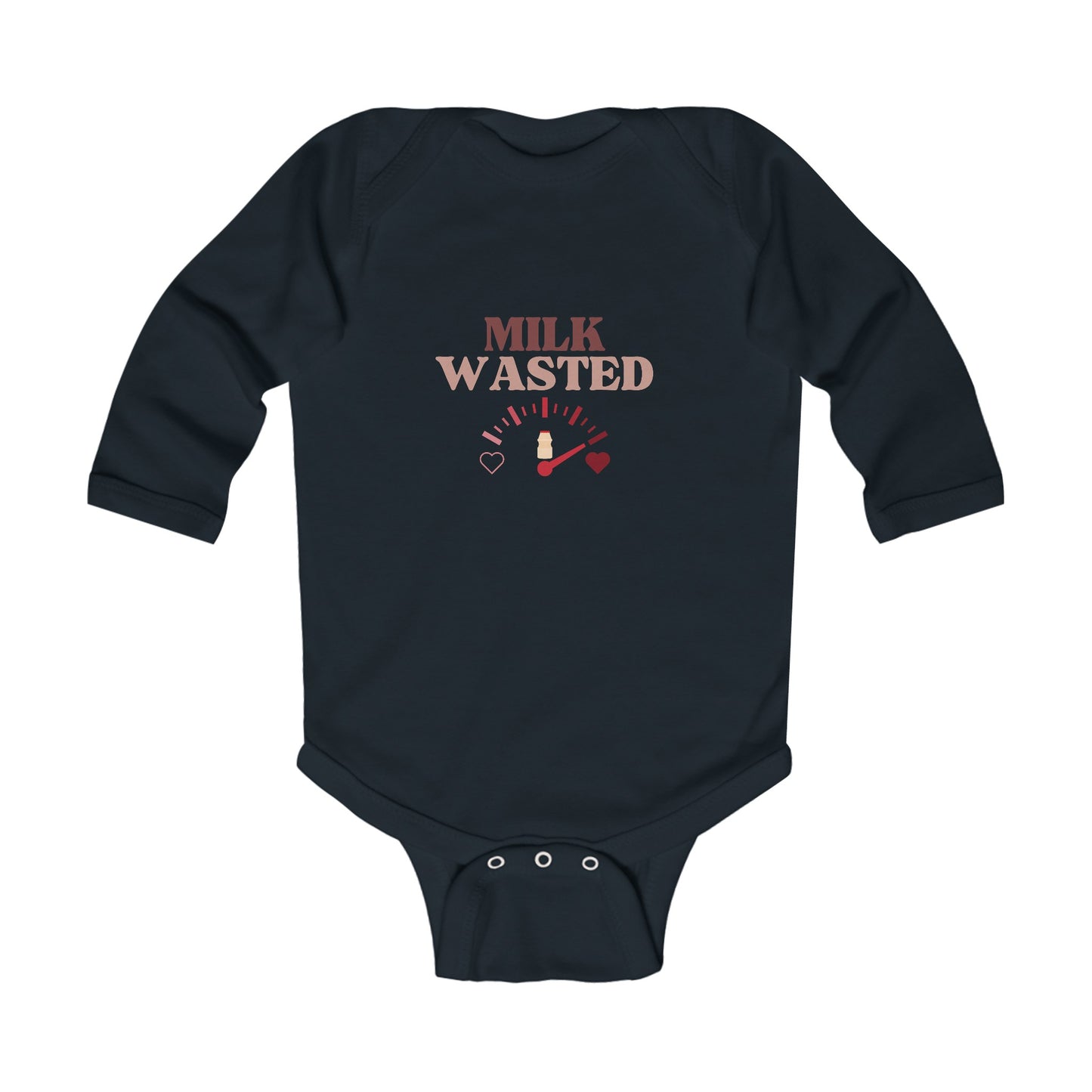 Milk Wasted Long Sleeve Onesie